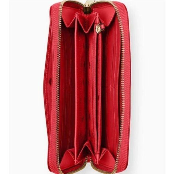 Kate Spade Lucky Draw Large Continental Zip Around Leather Wallet Casino Theme - Picture 2 of 15